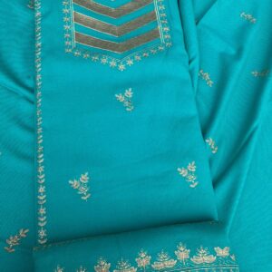 Premium Kullu Suit with Zari Work SKY BLUE color
