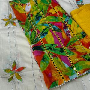 Pure Cotton Floral Multi Color Suit