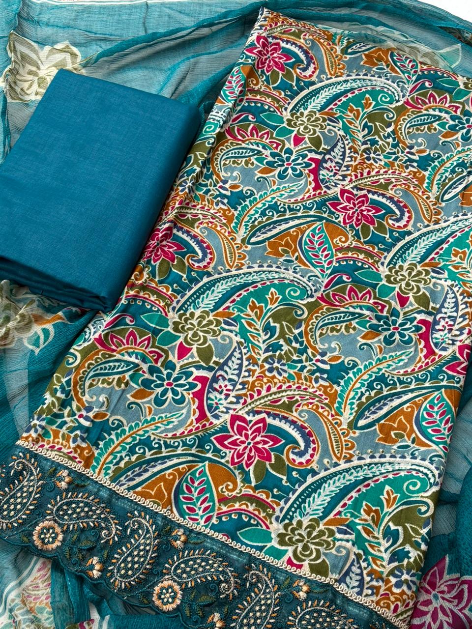 Pure Cotton Unstitched Suit - Image 3