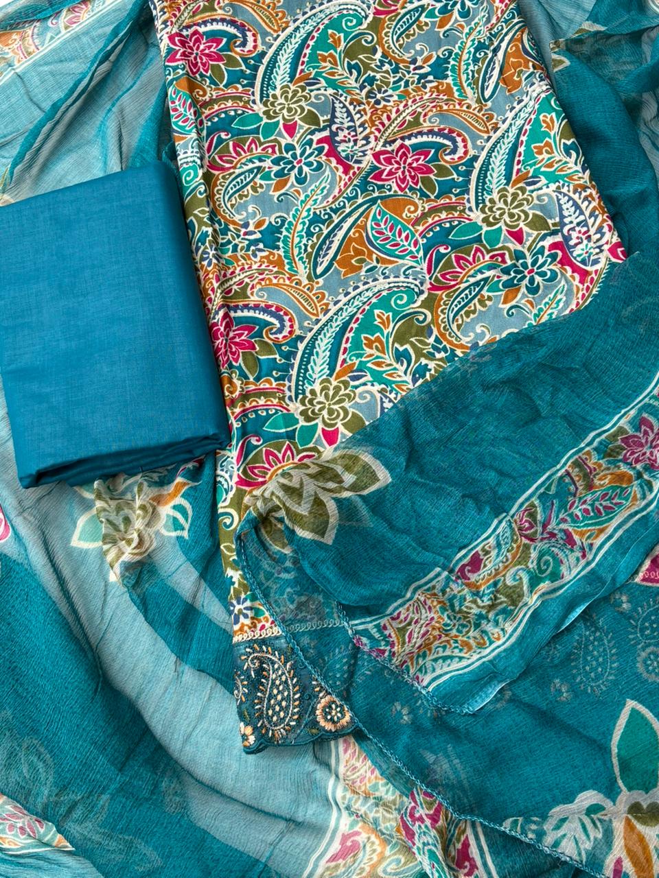Pure Cotton Unstitched Suit